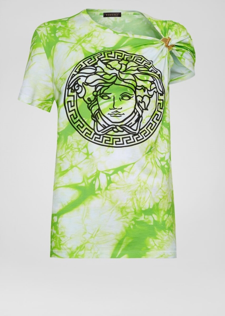 Versace Tie-Dye Medusa T-shirt Dam - 809261CFB